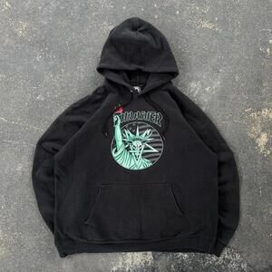 Vintage Y2K Thrasher Statue Of Liberty Hoodie
